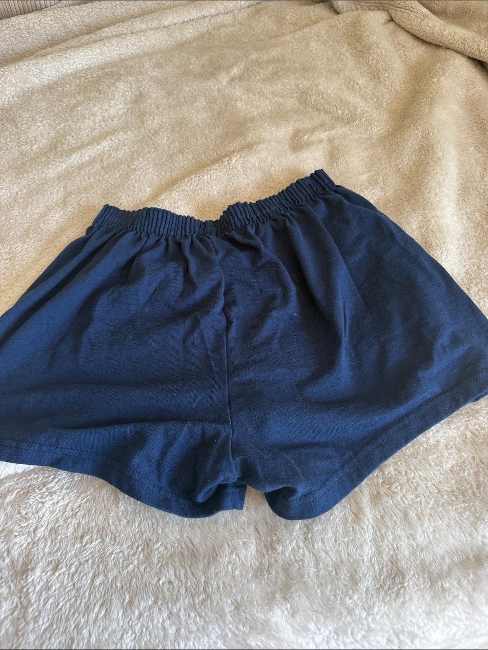 Classic Women's Elastic-Waist Navy Lounge Shorts
